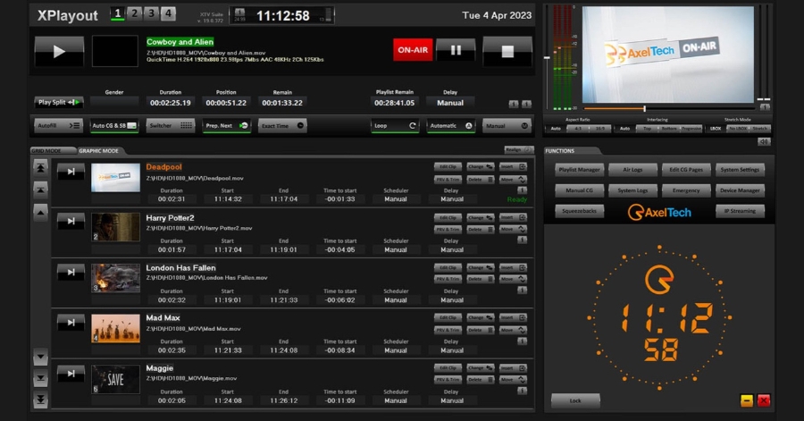 ΕΡΤ: Προμήθεια Συστήματος Αναπαραγωγής Video και Ζωντανών Μεταδόσεων (playout automation) της AXEL από Telmaco.