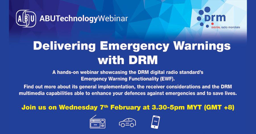ABU - DRM Webinar on Delivering Emergency Warnings with DRM.